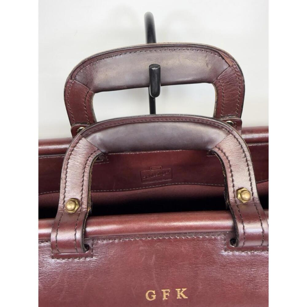 Schlesinger Brothers Vintage Leather Briefcase Lawyer Doctor Bag‎ Oxblood 90s - Picture 6 of 9